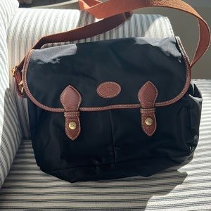 Crossbody long champ black bag